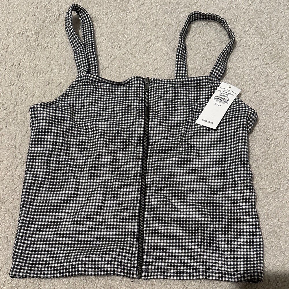 American Eagle Outfitters Gingham Tank